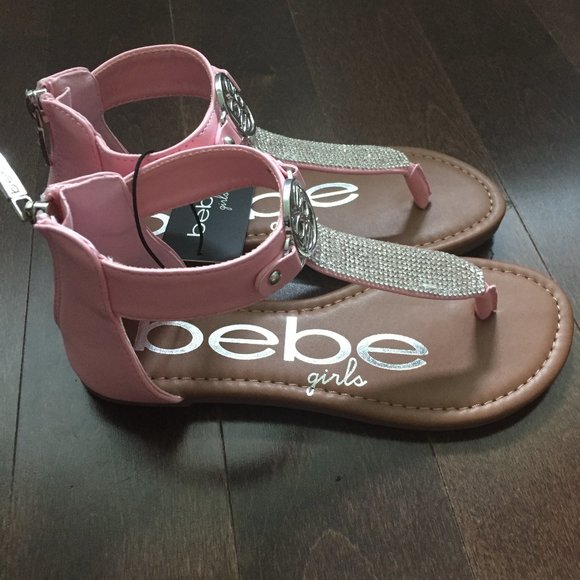 Girls size 2 BEBE sandals BNWT - Picture 3 of 6